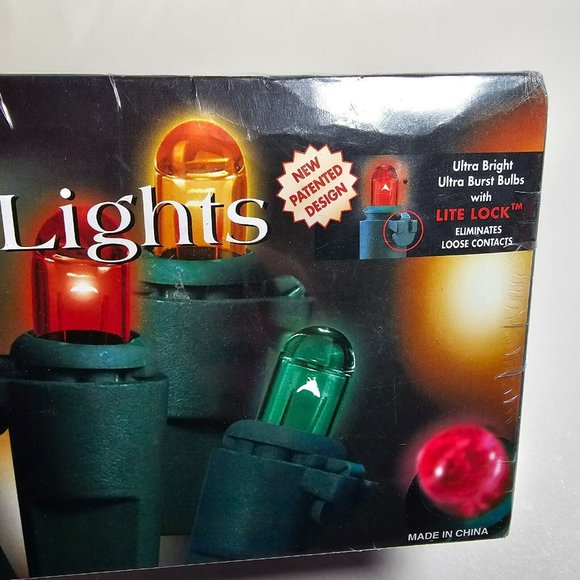 Tomson Ultra Burst 2-Way Flashing 300ct Color String Lights NEW Green Wire 32ft - Picture 3 of 6